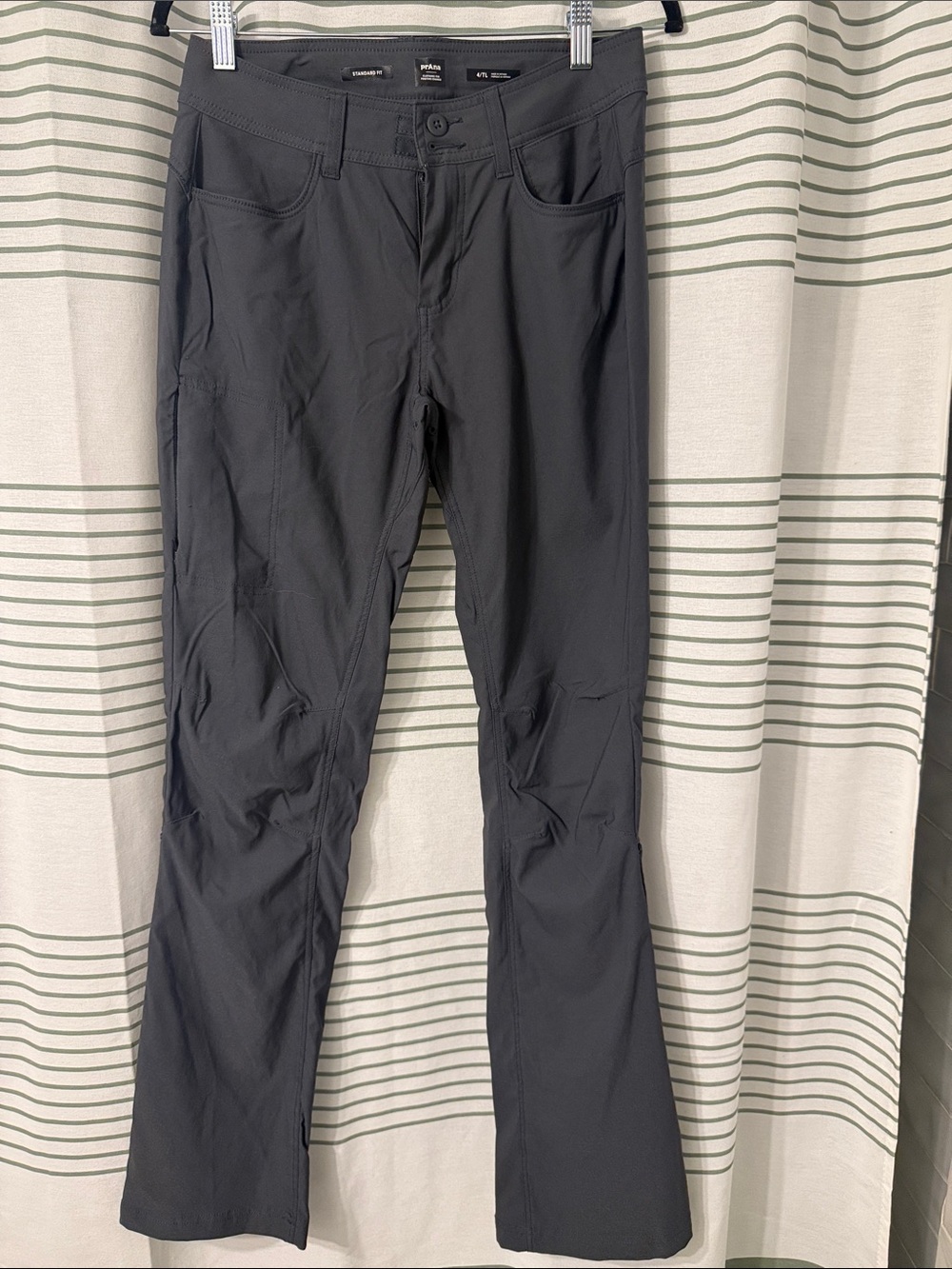 Prana Women's Black Track Pants with Slight Flare
